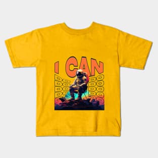 I Can Do It Classic spaceman Kids T-Shirt